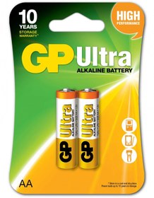 Resim Gp R6 AA Boy Ultra Alkalin Kalem Pil 2'li Paket GP15AU-U2 