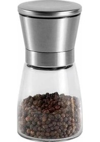 Resim Epinox Tuz/biber Değirmeni Çelik Kapak - Cam Hazne 13cm Csm-130 