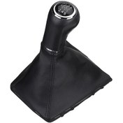 Resim Fosenze Opel Astra Corsa D Zafira B İçin 6 Vites + R Şemalı Kauçuklastik Ve Pu Deri Vites Kolu Koruma Kılıfı Siyah 