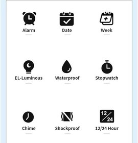Resim Çocuk Dijital Saati, Spor Için 4-15 Yaş arası 12/24 Saat Su Geçirmez Çocuk Kol Saati 