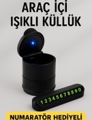 Resim Ufak Tefek Şeyler VOLVO V50 1.6 Araca Uygun Işıklı Küllük Işıklı Kapaklı Araba Küllüğü Oto Küllük- Numaratör Hediyeli 