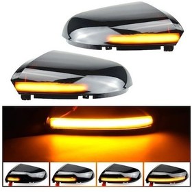 Resim Wondernest Su Sones Siyah Sinyal Şeffaf Ram Led Lambası İçin Flaşör Flaşör Dodge Dinamik Dikiz Çift Aynası Araba 2009-2018 1500 1 Pk Şeffaf Siyah 