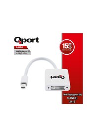Resim Qport Q-Mdd Mini DisplayportM To DvıF 24+5 Dönüştürücü 