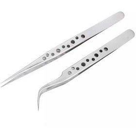 Resim Genel Markalar Ipek Kirpik Cımbız Seti Antistatik Paslanmaz Çelik(kargaburun+ayırma)cımbız 