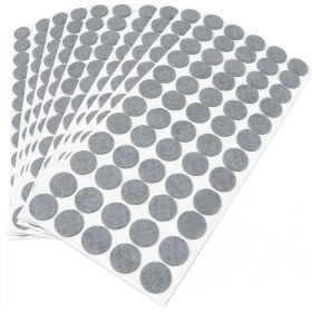 Resim Yapışkanlı Mobilya Masa Sandalye Parke Zemin Ayak Koruyucu Kaydırmaz Keçesi 28 mm (28'lı Paket) 