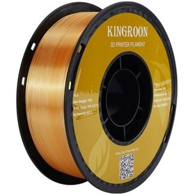 Resim Üç Renkli Silk Pla Filament - Altın-gümüş-bakır Canlı Parlak Renk Geçişi 1.75mm 1 Kg 
