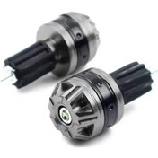 Resim Tongdashop 2 Adet Evrensel Cnc Motorcycle Gidon Ağırlık Tutacak Kapakları Slider Aksesuar Silvery 