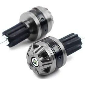 Resim Tongdashop 2 Adet Evrensel Cnc Motorcycle Gidon Ağırlık Tutacak Kapakları Slider Aksesuar Silvery 