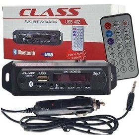 Resim Class Usb 402 Araç Oto Teyp Dönüştürücü Bluetoothlu Mikrofonlu (477234508) 