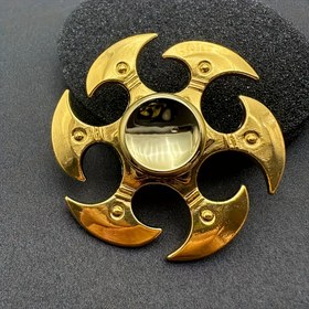 Resim 1 Adet Altın Renkli Çinko Alaşımlı Parmak Döndürme - Ergonomik Rahatlama ve Odaklanma İçin El Fidget, Parlak Yüzeyli Pürüzsüz Metal Top, Doğum Günü, Noel, Cadılar Bayramı için Mükemmel Hediye, Şık Tasarım, Yansımalı Yüzey, Ofis Çalışanları için Rahatlatma Aracı 