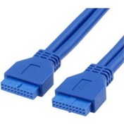 Resim 50 Cm Usb 3.0 20 Pin Dişi Dişi Kablo 19 Pin Dişi Dişi Kablo 