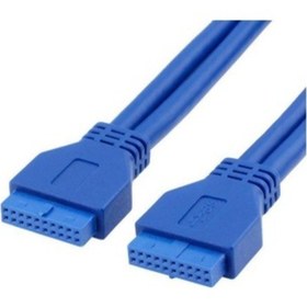 Resim 50 Cm Usb 3.0 20 Pin Dişi Dişi Kablo 19 Pin Dişi Dişi Kablo 