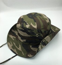 Resim Gonca Şapka Unisex Yazlık Katlanabilir Safari Şapkası Kamuflaj 