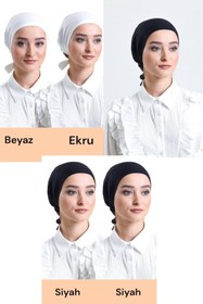 Resim İSTANBULSTYLEMODA Düz Dikişsiz Penye Bone 