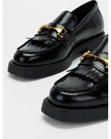 Resim Valmenti Kadın Siyah Açma Hakiki Deri Loafer Ayakkabı 957 40282 Bn Ayk Sk23/24 Siyah 