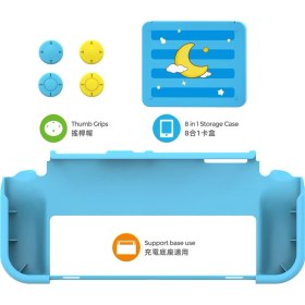 Resim Konsol Plus Nintendo Switch OLED Koruyucu Kılıf 8 In 1 Set Dobe TNS-2120 