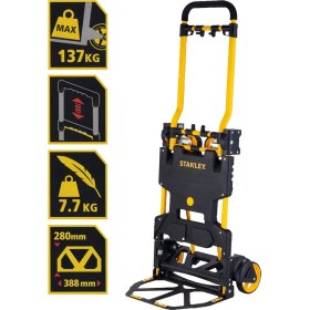 Resim Stanley FT585 70/137KG Çok Fonksiyonlu Katlanır El Arabası 