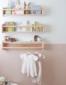 Resim EMTA 60 Cm 3 Lü Ahşap Raf Montessori Kitaplık Çocuk Odası Aksesuar Dekorasyon 