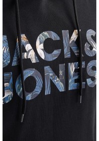 Resim Jack & Jones Erkek Sweat 12268128 Siyah Siyah 
