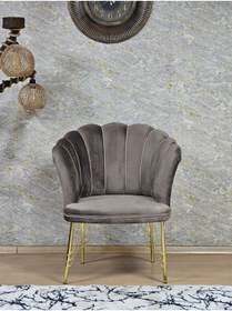 Resim ZAFİR Tekli Gold Kaplama Tel Ayak Papatya Çay Seti Koltuk Takımı , Balkon, Salon, Ofis, Cafe Koltuk Takımı 