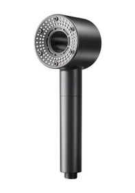 Resim Fonksiyonlu Duş Başlığı, Turbo Duş Kaliteli Lüks Tazyik Modern Banyo Aksesuarı Siyah 