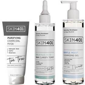 Resim Skin401 Nemlendirici Siyah Nokta ve Gözenek Görünümü Azaltmaya Yardımcı Bakım Seti 