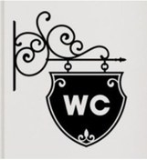 Resim Klozet Banyo Sticker Wc Yapıştırma Resim 7 Siyah 