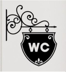 Resim Klozet Banyo Sticker Wc Yapıştırma Resim 7 Siyah 