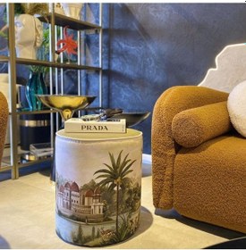 Resim Renkli Manzara Tasarımlı Puf Kumaşı Süettir. Uluslararası Solmama Sertifikasına Sahiptir. Çok Renkli 