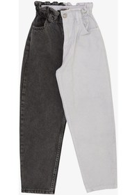 Resim Escabel Kız Çocuk Jean Pantalon Beli Lastikli 5-14 Yaş, Karışık Renk-karışık Renk Çok Renkli 