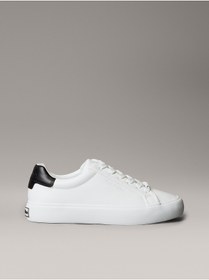Resim Calvin Klein Smooth Leather Embossed Logo Trainers 