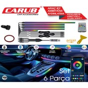 Resim Carub Br4625521 Araç İçi Ambiyans Wifi Kontrol Usb 6 Parça 