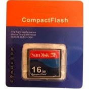 Resim SANDİSK 16 GB COMPACT FLASH HAFIZA KARTI CF KART 