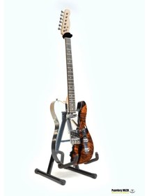 Resim Elektro Gitar Custom Epoksi & Yıllanmış Ağaç Kişiye Özel Beyaz - Siyah 
