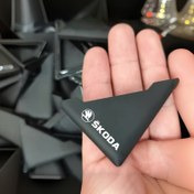 Resim 2 adet Skoda Araba Kapı Köşe Koruyucu - Açma Kapıları için Anti-Çarpışma Çizik Koruyucu, Uygun, Dayanıklı Kauçuk Malzeme, Tüm Modeller için Çizik Önleme, Araç Kapı Koruma, Şık Parlak Bitiş, Yüksek Kaliteli Koruma 