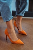 Resim Melody Turuncu Süet Sivri Burun Kadın Stiletto 