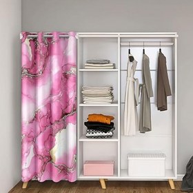 Resim Mermer Baskılı Kapı Perdesi 106 x 213 cm Modern Ebru Kapı Perdeleri Erkek Çocuklar için Moda Sıvı Çizgili Kapı Perdeleri Mahremiyet için 