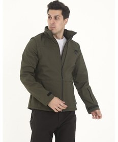 Resim Camp Scoutland Camp460 Outdoor Tactical Softshell Su & Rüzgara Dayanıklı Erkek Taktik Yelek & Mont Haki 