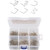 Resim Geeksen Depolama Kutusu İle 1200 Adet Sıcak Zımba, Plastik Tamir Zımbaları Dalga Düz Vm 4 Tip Otomotiv Plast 