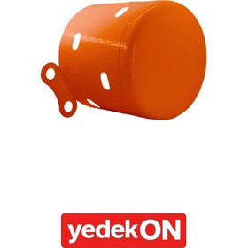 Resim Akis Tası Uzun & Kısa Turuncu Boyalı 