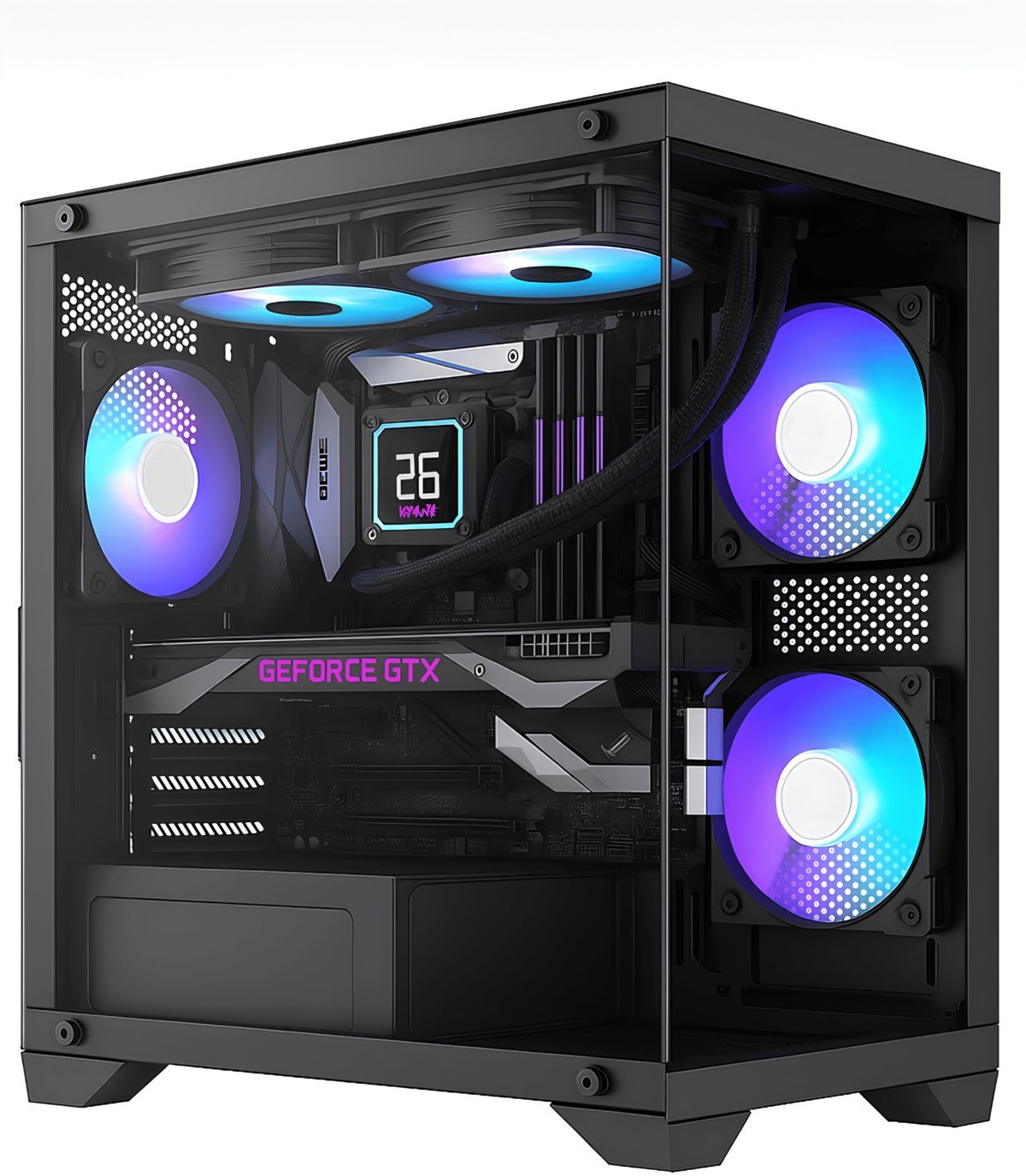 Titan 3X RGB Fan Temperli Cam USB 3.0 Fiyatı ve Özelliklerı - Badem