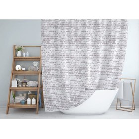 Resim Tropikhome Kahverengi Duş Perde Küflenmez Banyo Perdesi Yüksek Kalite Kumaş Küvet Perdesi 180x200cm Banyo Perde 
