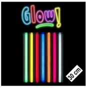 Resim Karanlıkta Parlayan Fosforlu Glow Stick Kalın Çubuk 30 cm 1 Adet 