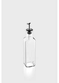Resim Renga Voca 250 Ml Metal Kapaklı Tıpalı Cam Yağlık 151006 Gümüş 