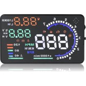 Resim HUD A8 5.5 İnç Head Up Display OBD Araç Bilgisi Cam Yansıtma Cihazı 