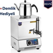 Resim Remta 15 Model Elektrikli Çay Kazanı 13Lt (Pleytsiz)-Demlik Dahil 