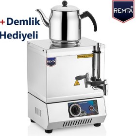 Resim Remta 15 Model Elektrikli Çay Kazanı 13Lt (Pleytsiz)-Demlik Dahil 
