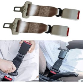 Resim Puluz 2 Adet Araba Emniyet Kemeri Uzatıcı, Uzunluk:36Cm Bej (Yurt Dışından) 