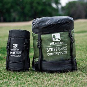 Resim Uyku Tulumu Sıkıştırma Torbası, Dış Mekan Kampçılık Taşınabilir Uyku Tulumu Kompresör Çantası, Seyahat Ekipmanı Düzenleyici Saklama Çantası, En İyi Dış Mekan Aksesuar Seçimi 