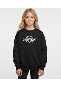 Resim Kpop Kız Çocuk Sweatshirt St09652 Lacıvert 